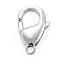 Non-Tarnish 304 Stainless Steel Lobster Claw Clasps, Parrot Trigger Clasps, Stainless Steel Color, 21x13x4mm, Hole: 2.2mm