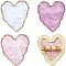 CHGCRAFT 3Pcs 3Colors Adjustable Resin Palette Rings Resin DIY Nail Art Palette with Alloy Finger Ring Nail Art Palette for Acrylic UV Gel Polish Foundation Mixing