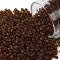 TOHO Round Seed Beads, Japanese Seed Beads, (941F) Smoke Topaz Transparent Matte, 11/0, 2.2mm, Hole: 0.8mm, about 1110pcs/10g