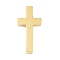 Ion Plating(IP) 304 Stainless Steel Pendants, Cross Charm, Golden, 28x14x3.5mm, Hole: 3mm