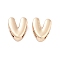 Rack Plating Alloy Pendants, Cadmium Free & Lead Free, Electroplate Nickel, Light Gold, Letter V, 9.5x7.5x4mm, Hole: 1.5x2.5mm