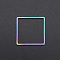 Ion Plating(IP) 201 Stainless Steel Linking Rings, Square, Laser Cut, Rainbow Color, 20x20x1mm, Inner Diameter: 18x18mm