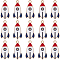 50Pcs Alloy Enamel Pendants, Light Gold, Cadmium Free & Lead Free, Rocket, Red, 27x13x1mm, Hole: 2mm