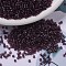 MIYUKI Delica Beads, Cylinder, Japanese Seed Beads, 11/0, (DB0784) Dyed Semi-Frosted Transparent Dark Smoky Amethyst, 1.3x1.6mm, Hole: 0.8mm, about 2000pcs/10g