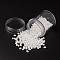 Czech Glass Seed Beads, 2-Hole, Opaque Colours, White, 5x3.5x3mm, Hole: 0.5mm, about 630pcs/box