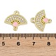 Сплав кристалл горный хрусталь вентилятор разъем подвески FIND-M079-03G-3