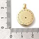 Стойки обшивки латунь микро проложить Циркон подвеску KK-M296-08G-3