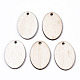 Незаконченные подвески из натурального тополя WOOD-S045-111-1