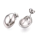 Серьги-гвоздики из нержавеющей стали 304 EJEW-G395-38P-2
