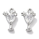 Латунные микропаве прозрачные кубические циркониевые подвески KK-M102-28P-1