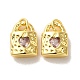 Латунные микро проложить кубического циркония подвески KK-H461-06G-01-1