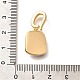 Подвески из латуни с микропаве из циркония KK-R212-03G-06-3