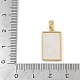 Подвески из латуни с прозрачными стразами KK-M002-01G-3