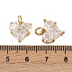 Латунные микро проложить кубического циркония подвески KK-D424-07G-3