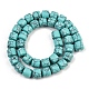 Синтетических нитей бирюзовые бусы G-G275-D13-10x10mm-3