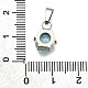 Подвески из нержавеющей стали 304 с паве из кубического циркония STAS-B086-12P-02-3