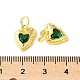 Латунные микро проложить кубического циркония подвески KK-U067-09G-4