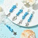 Подвески из синтетической бирюзы HJEW-JM01321-3