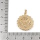 Латунные микропаве прозрачные подвески с фианитом ZIRC-M001-11G-3