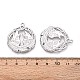 Подвески из нержавеющей стали 304 с изображением воющего волка STAS-T067-36P-3