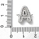 Латунные микро-паве кубические цирконии буквы соединения KK-I717-04A-P-3