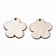 Незаконченные подвески из натурального тополя WOOD-S045-109-2