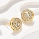 Серьги-гвоздики из циркония X-EJEW-Q015-10G-5