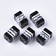 Полосатые бусины из смолы X-RESI-T039-022-1