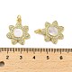 Латунные микропаве прозрачные подвески с фианитом KK-K365-05A-G-3