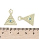 Латунные микро проложить кубического циркония подвески KK-L209-061G-01-3