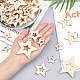 Полые подвески из натурального дерева WOOD-OC0001-61-3