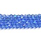 Прозрачные стеклянные бусины гальваническим пряди EGLA-A039-T2mm-L07-1