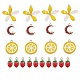 Подвески из эмали и сплава ENAM-SZ0001-17G-1
