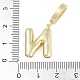 Латунные микропаве прозрачные подвески с фианитом KK-M289-01N-G-3