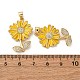 Латунные микро проложить кубического циркония подвески KK-D390-19G-01A-3