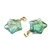 Подвески lampwork GLAA-T023-06G