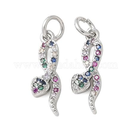 Латунные микро проложить кубического циркония подвески KK-U056-52P-1