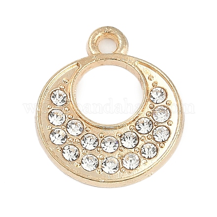 Подвески из сплава со стразами Micro Pave FIND-K020-15G-1