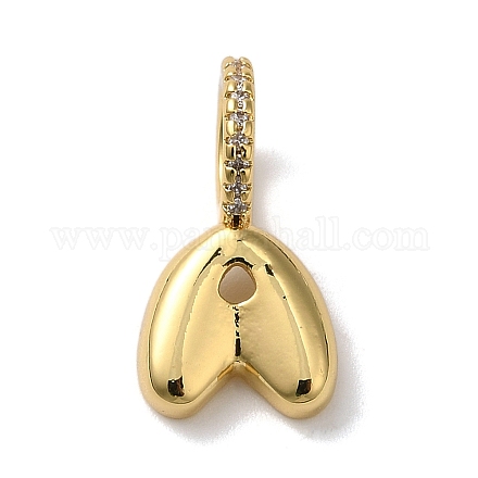 Латунные микро проложить кубического циркония подвески KK-K345-13A-G-1