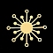 201 Stainless Steel Chandelier Components Links, Laser Cut, Flower, Golden, 37x37x1mm, Hole: 1.8mm