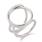 Non-Tarnish 304 Stainless Steel Finger Rings for Women, Ring, Stainless Steel Color, Inner Diameter: 19mm