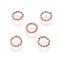 304 Stainless Steel Jump Rings, Open Jump Rings, Twisted, Rose Gold, 8x1.5mm, Inner Diameter: 5mm