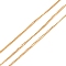 304 Stainless Steel Curb Chains, with Spool, Soldered, PVD Vacuum Plating, Real 18K Gold Plated, 1.5x1x0.2mm, 10.93 yards(10m)/roll