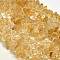 Chip Natural Citrine Beads Strands, Dyed & Heated, 5~8x5~8mm, Hole: 1mm, 80~81cm