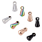 4 Colors PVD Vacuum Plating 304 Stainless Steel Charms, Chain Extender Drop, Teardrop, Mixed Color, 6x3mm, Hole: 1mm, 4 colors, 10pcs/color, 40pcs/box