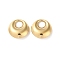 304 Stainless Steel Pendants, Round Ring Charm, Real 14K Gold Plated, 20x6.5mm, Inner Diameter: 7mm