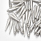 CCB Plastic Pendants, Cone, Platinum, 23.5x4.5mm, Hole: 1.5mm
