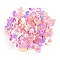Plastic Paillette Beads, Sequin Beads, Mixed Shapes, Pink, 4~19x4~13x0.1mm, Hole: 1~3.9mm