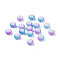 Opaque Spray Painted Glass Beads, Rondelle, Medium Orchid, 8x5mm, Hole: 2mm