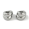 Brass Beads, Cadmium Free & Nickel Free & Lead Free, Column, Platinum, 4.5x3.5mm, Hole: 2mm